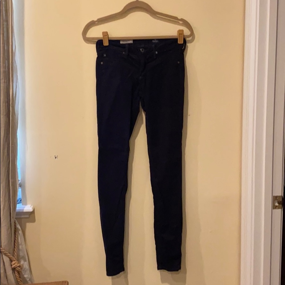 AG  legging super skinny tiny black corduroys 28
